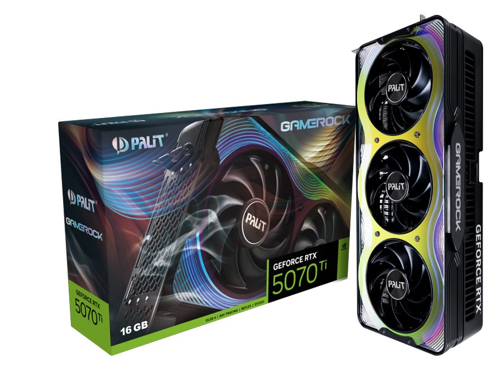 Palit Gamerock GeForce RTX 5070 Ti 16GB GDDR7 Graphics Card