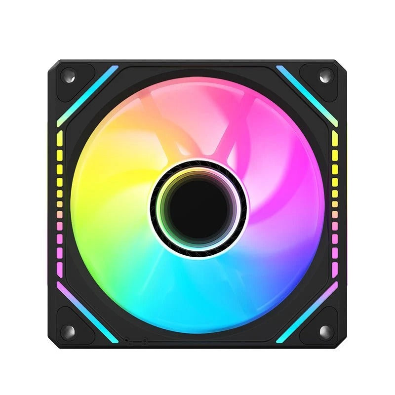 COOLMOON Prism Block Wireless ARGB 120mm PWM fan Forward Black