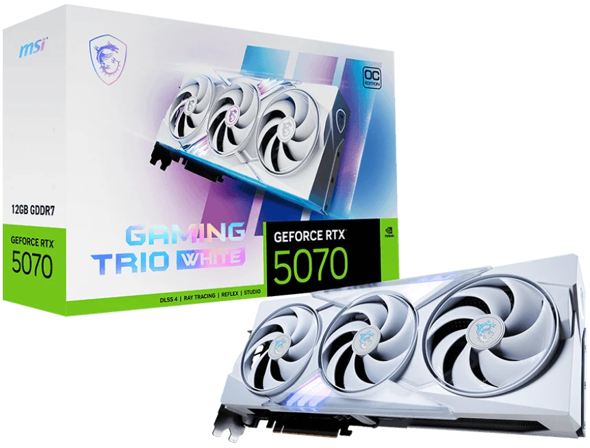 MSI GeForce RTX 5070 12G GAMING TRIO OC WHITE 12GB