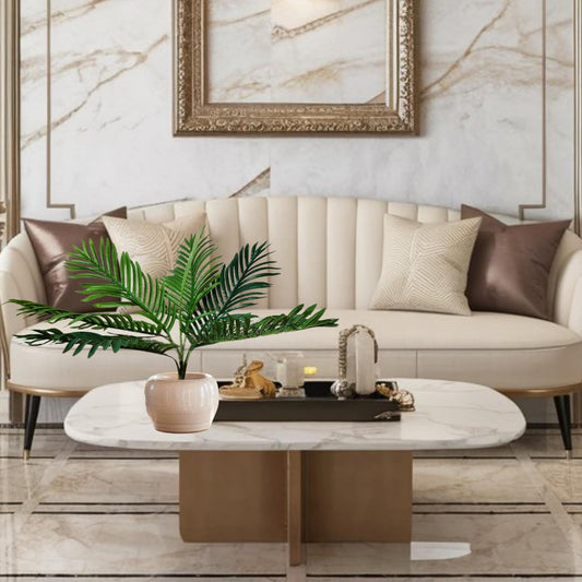 Artificial 1.75 Feet Palm Tree for Home Decor (Pack of 2)