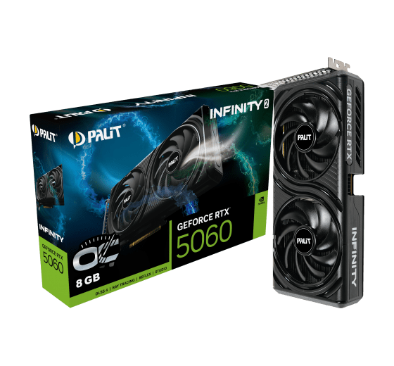 Palit GeForce RTX 5060 Infinity 2 OC 8GB GDDR7 Graphics Card