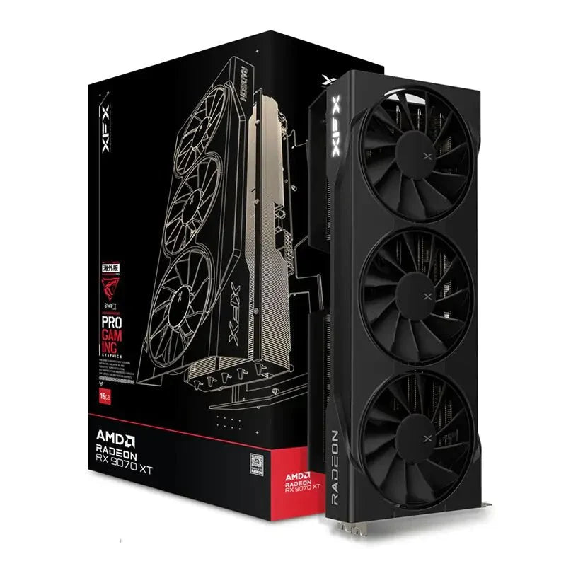 XFX Swift AMD Radeon RX 9070 XT Triple Fan Gaming Edition Graphics Card
