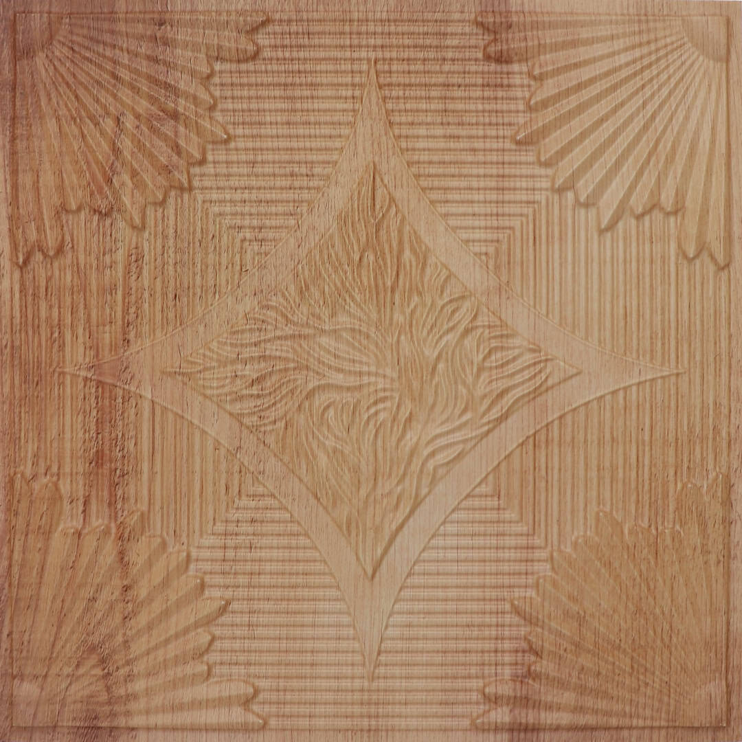 Modern PVC False Ceiling - 60x60 cm Victorian Design