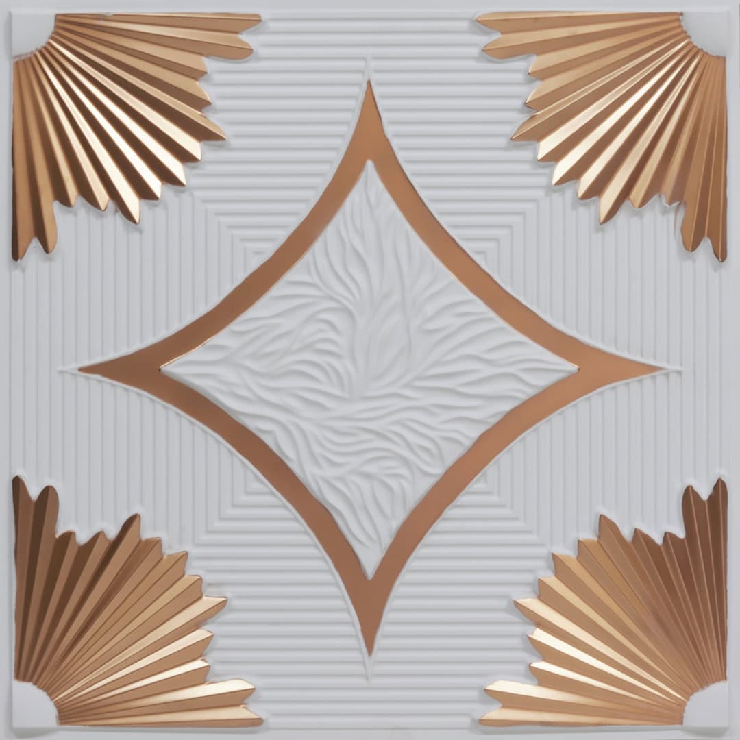 Modern PVC False Ceiling - 60x60 cm Victorian Design