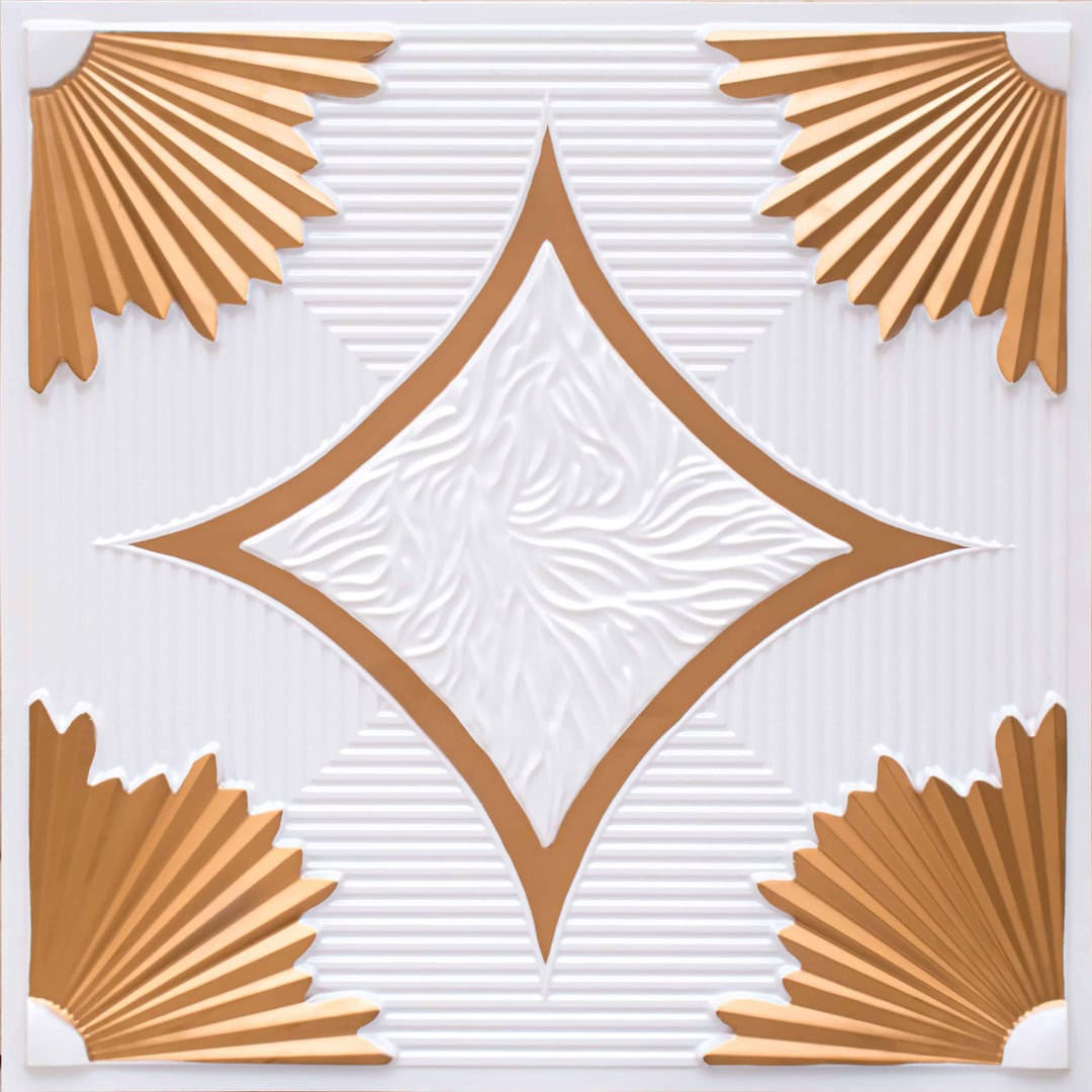 Modern PVC False Ceiling - 60x60 cm Victorian Design