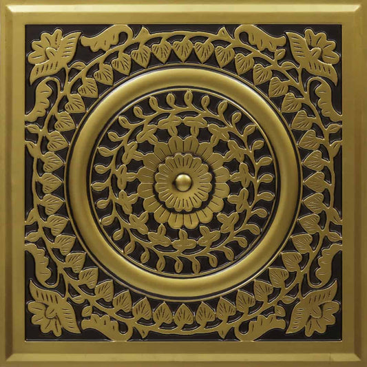 Modern PVC False Ceiling - 60x60 cm Mandala Design