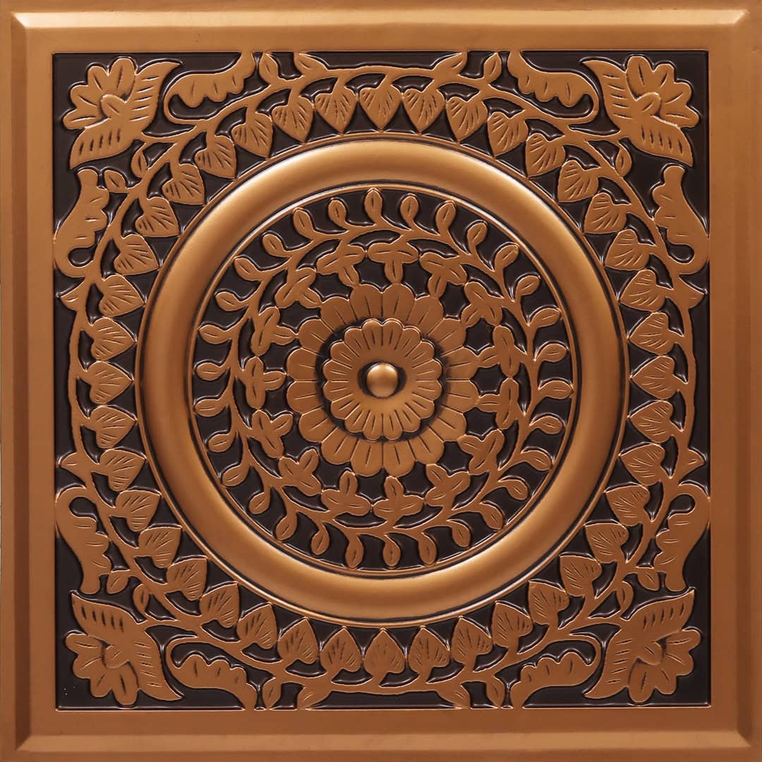 Modern PVC False Ceiling - 60x60 cm Mandala Design