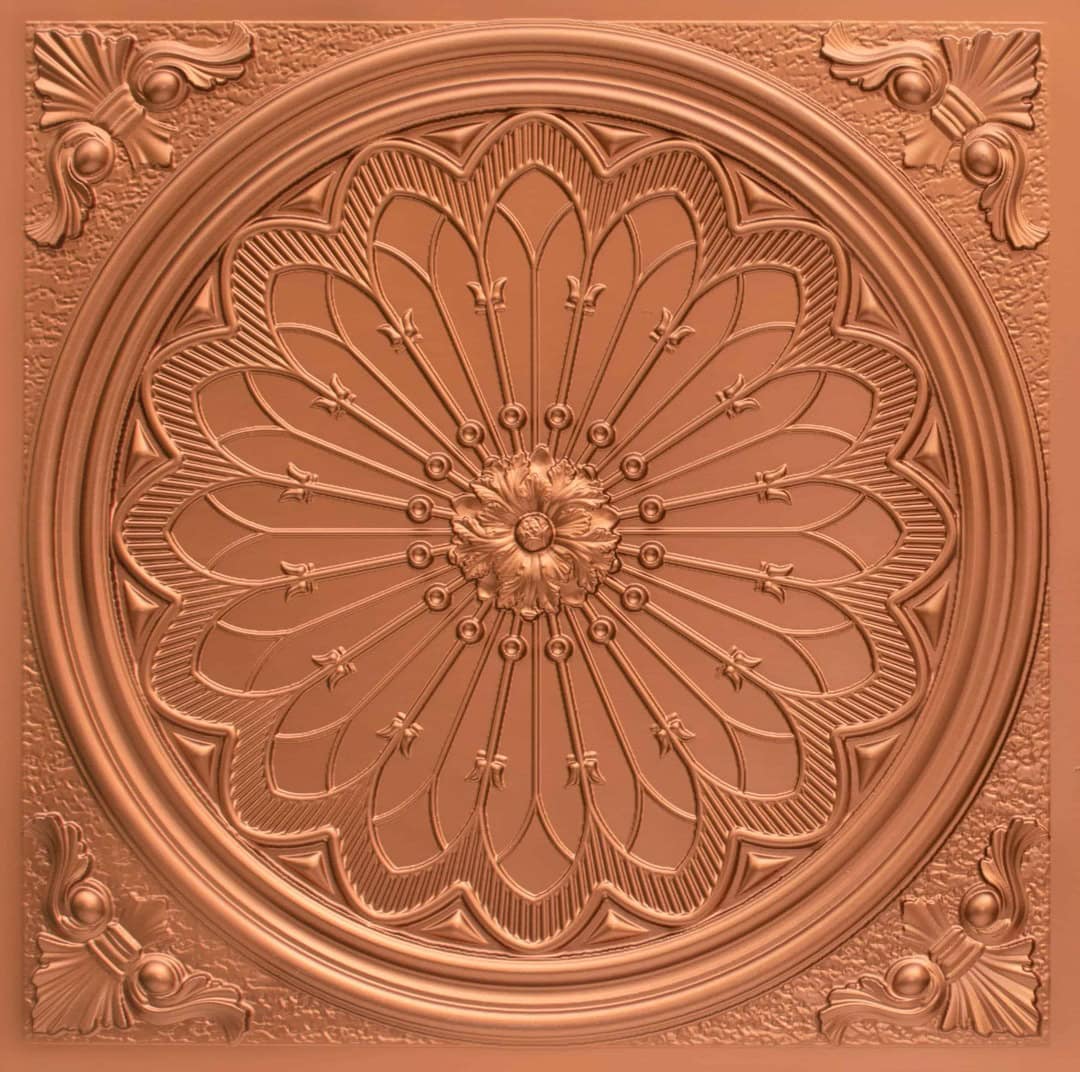 Modern PVC False Ceiling - 60x60 cm Grand Dahlia Design