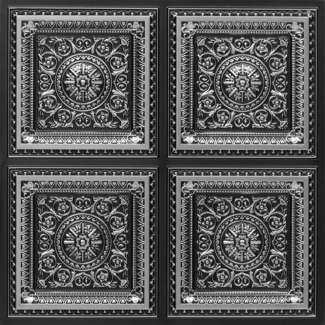 Modern PVC False Ceiling - 60x60 cm Rajwada Square Design
