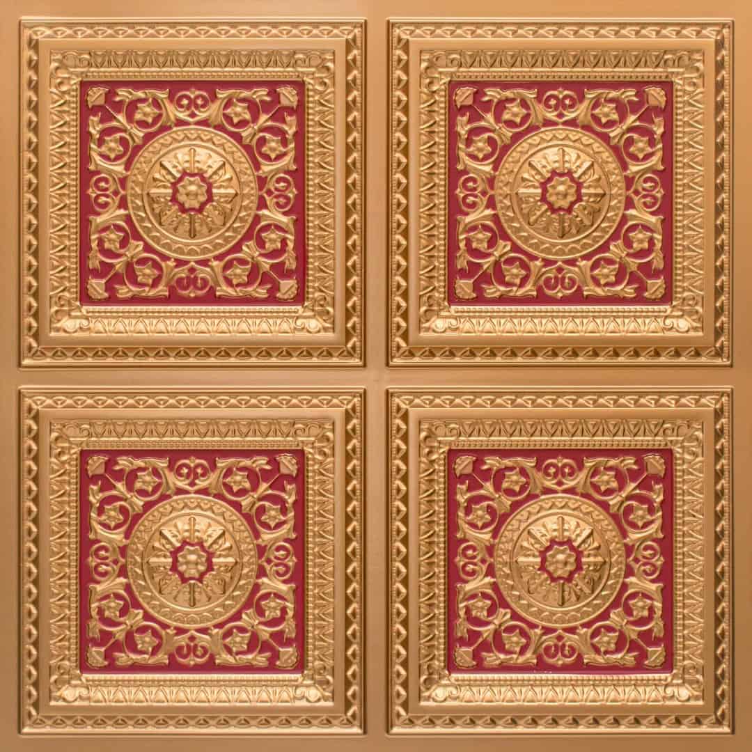 Modern PVC False Ceiling - 60x60 cm Rajwada Square Design