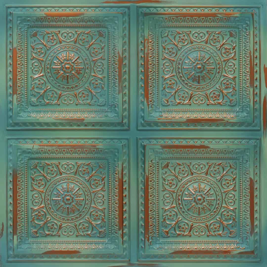 Modern PVC False Ceiling - 60x60 cm Rajwada Square Design