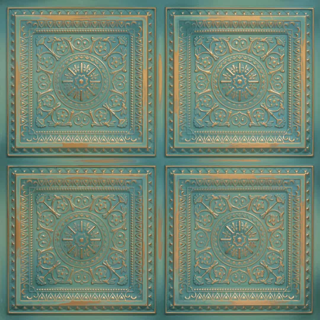Modern PVC False Ceiling - 60x60 cm Rajwada Square Design