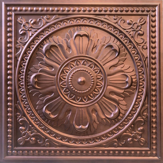Modern PVC False Ceiling 60x60 cm - Orante Design | Red Copper