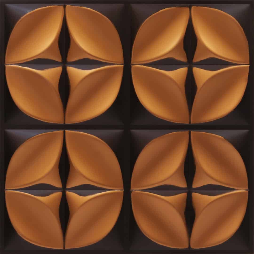 Modern PVC False Ceiling - 60x60 cm Flower Design