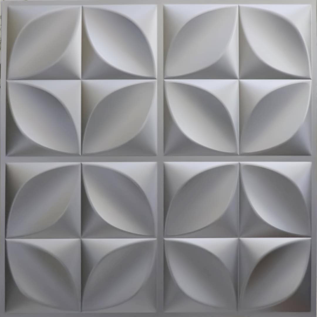 Modern PVC False Ceiling - 60x60 cm Flower Design