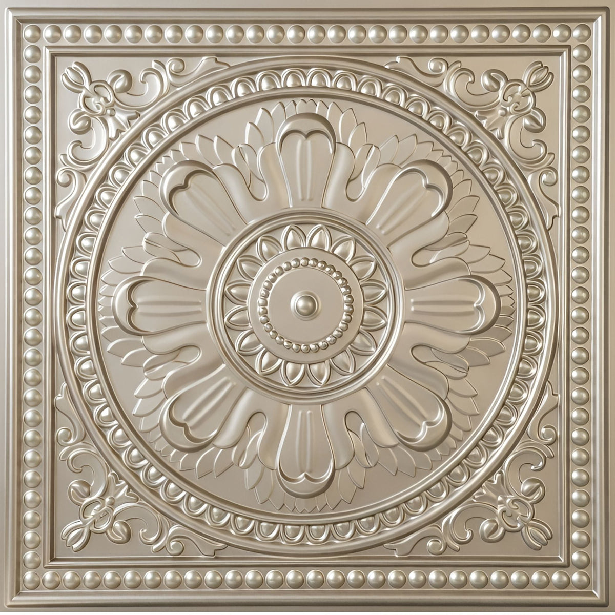 Modern PVC False Ceiling 60x60 cm - Orante Design | Metallic Coffee