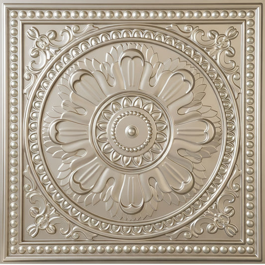 Modern PVC False Ceiling 60x60 cm - Orante Design | Metallic Coffee
