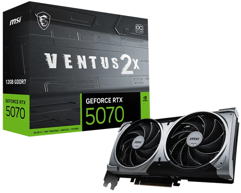 MSI GeForce RTX 5070 Ventus 2X OC 12GB GDDR7