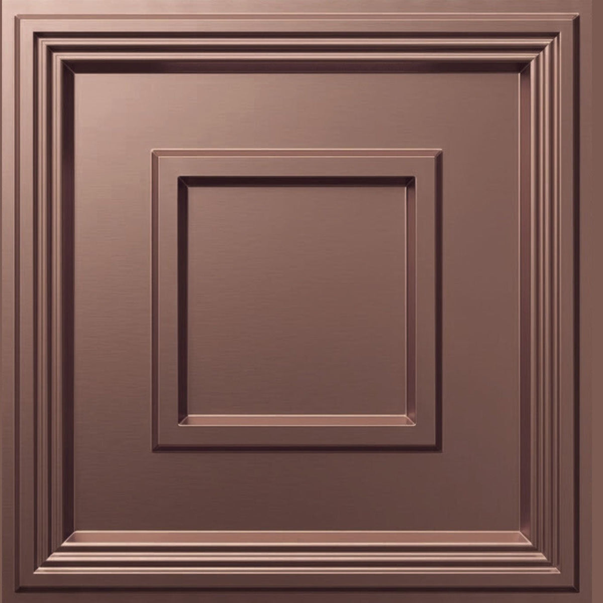 Modern PVC False Ceiling - 60x60 cm Square Design Red Copper