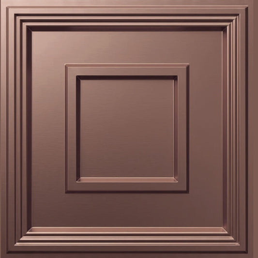 Modern PVC False Ceiling - 60x60 cm Square Design Red Copper