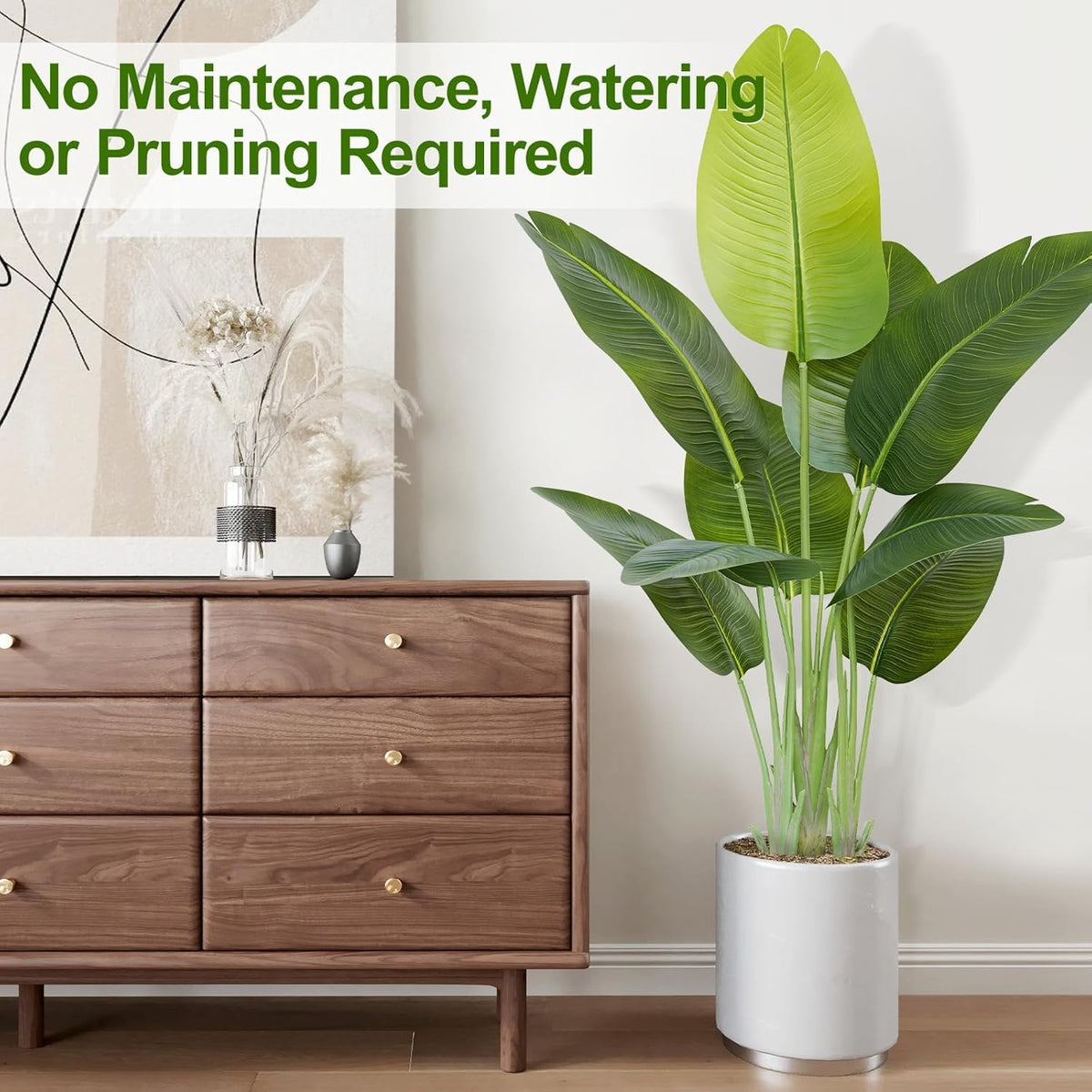 Artificial Banana Plant for Home Decor Big Size with Pot