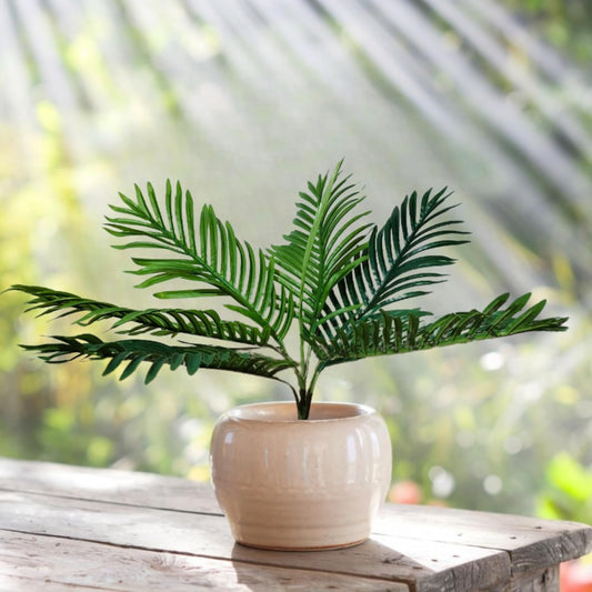 Artificial 1.75 Feet Palm Tree for Home Decor (Pack of 2)
