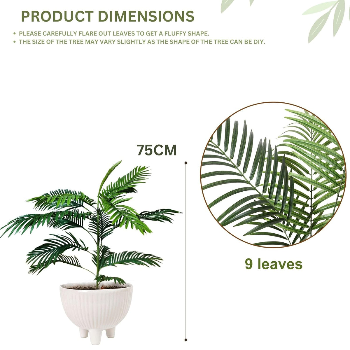 Artificial Palm Tree for Home Decor