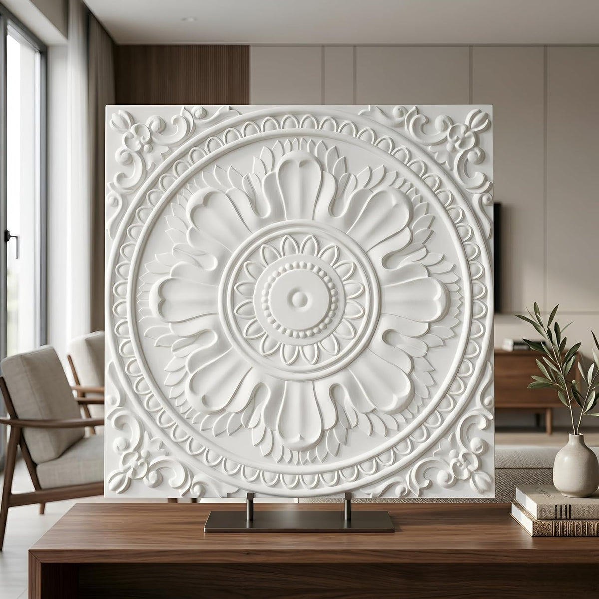 Modern PVC False Ceiling 60x60 cm - Orante Design | White