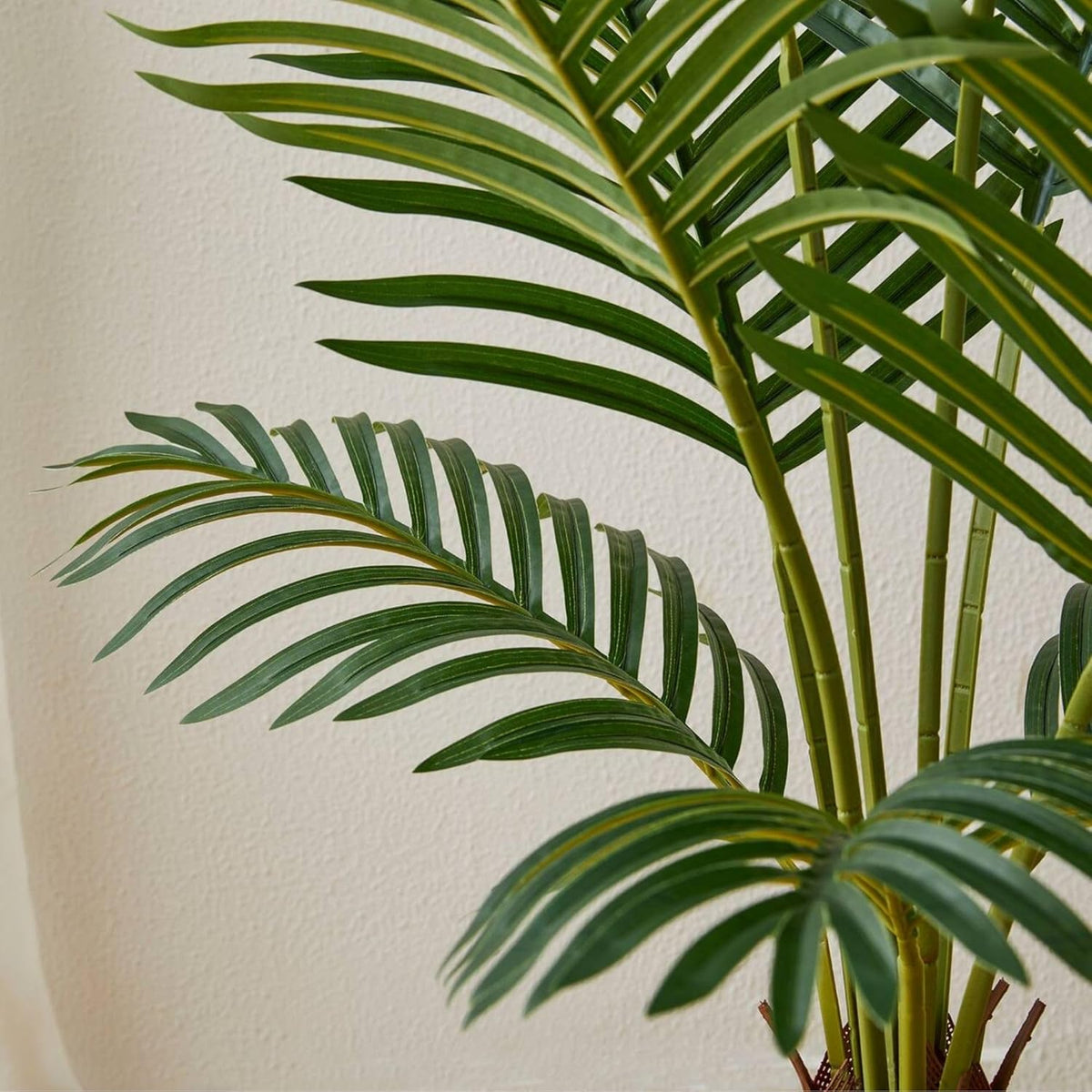 Artificial Palm Plant for Home Decor with Pot (Iron Rod Stems)