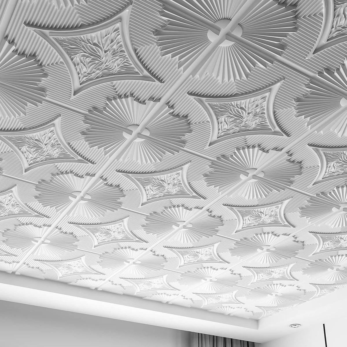 Modern PVC False Ceiling - 60x60 cm Victorian Design