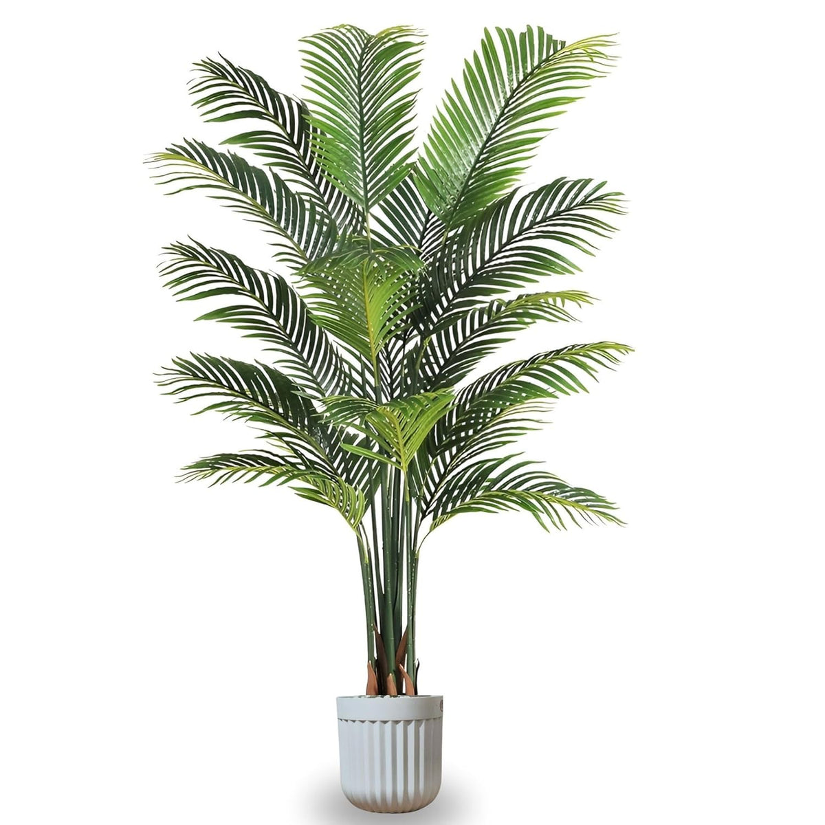 Artificial Palm Plant for Home Decor with Pot (Iron Rod Stems)