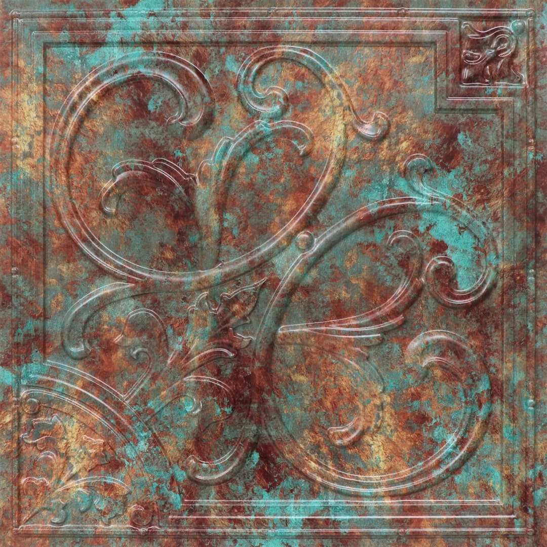 Modern PVC False Ceiling - 60x60 cm Lilies Design