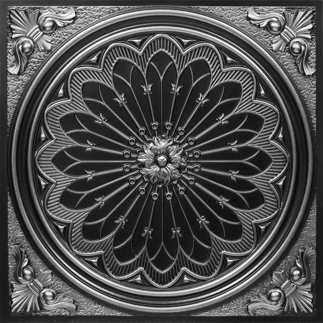 Modern PVC False Ceiling - 60x60 cm Grand Dahlia Design