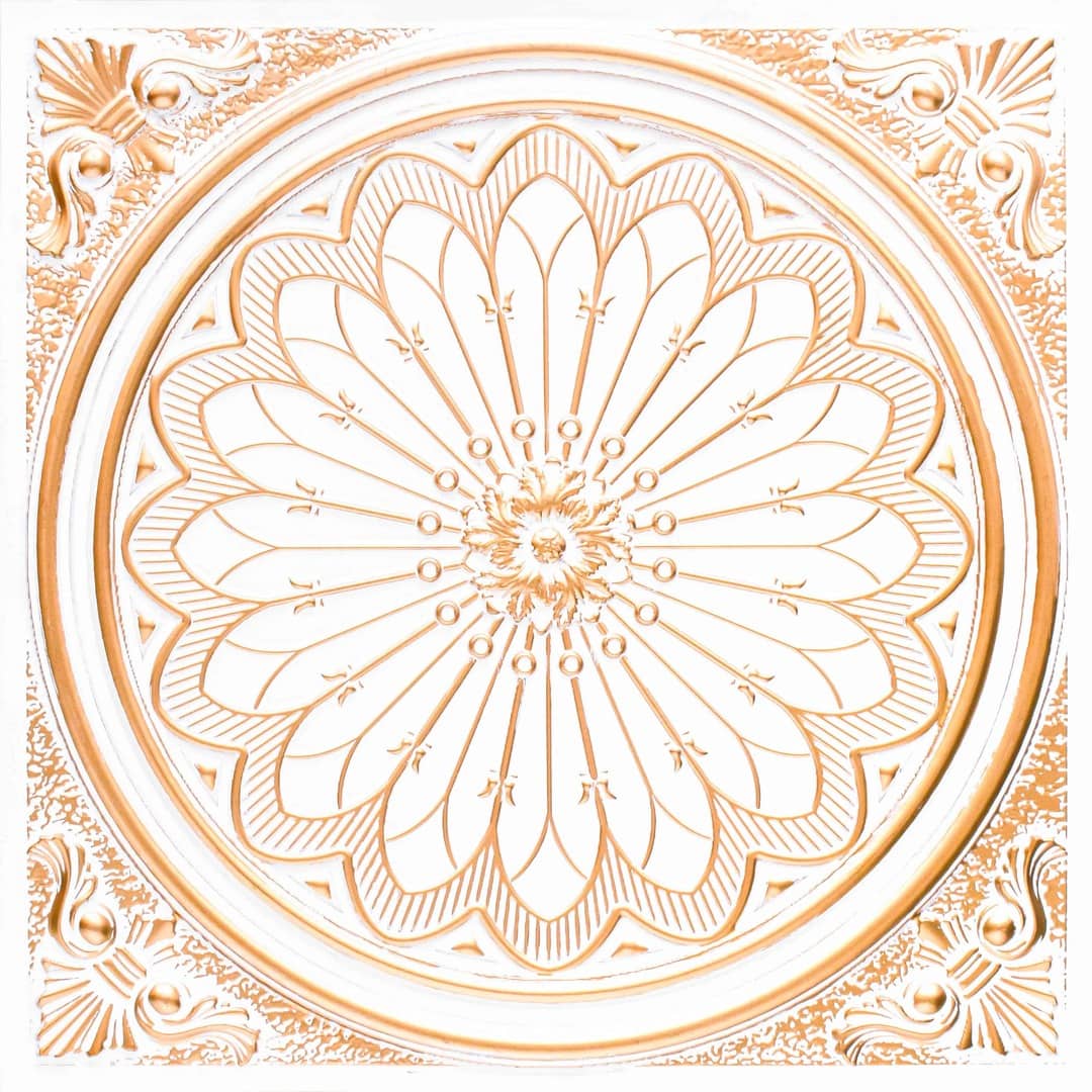 Modern PVC False Ceiling - 60x60 cm Grand Dahlia Design