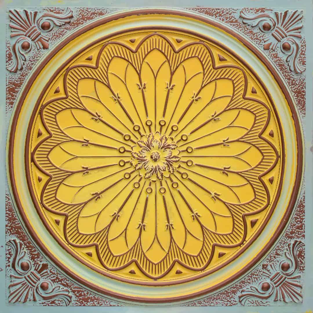 Modern PVC False Ceiling - 60x60 cm Grand Dahlia Design