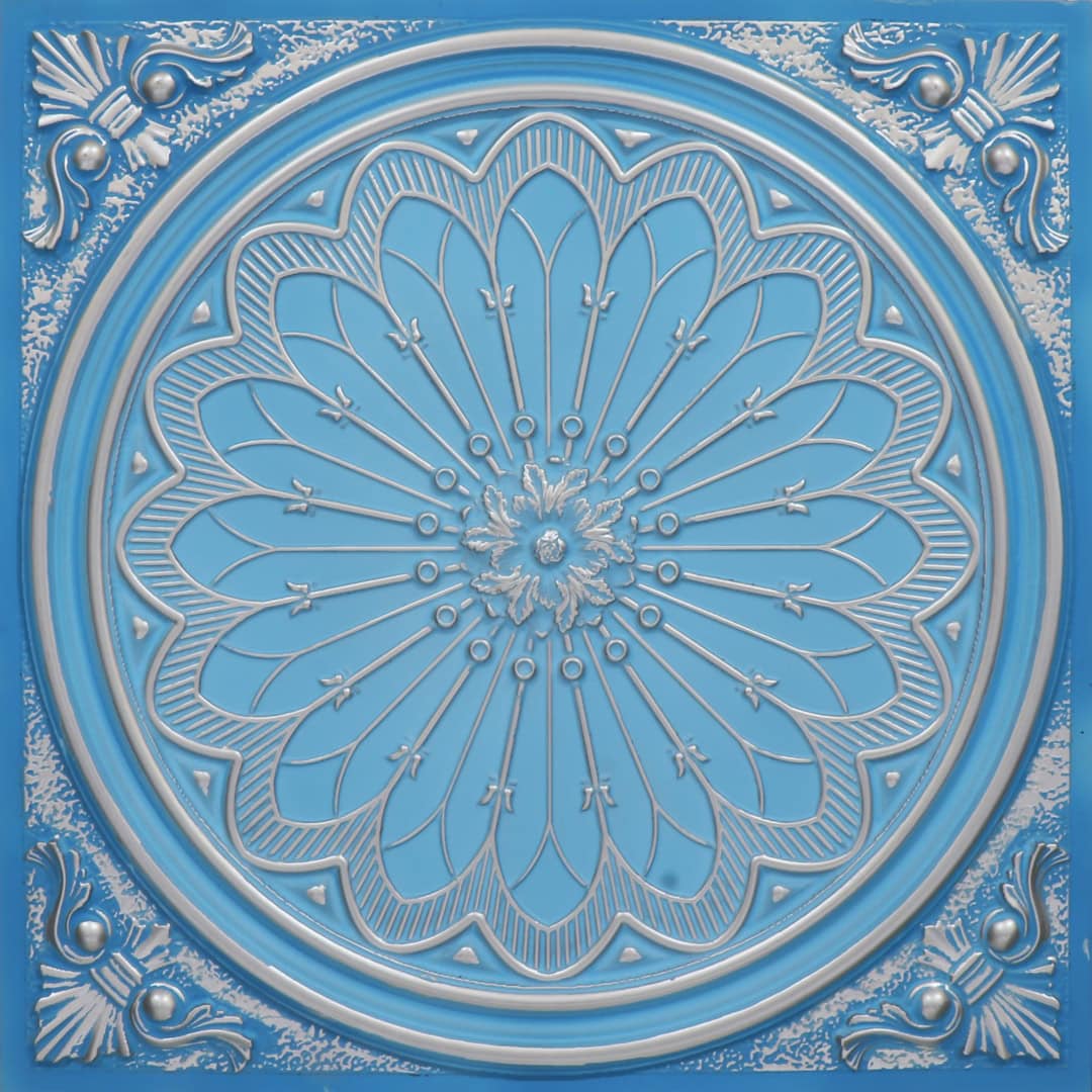 Modern PVC False Ceiling - 60x60 cm Grand Dahlia Design