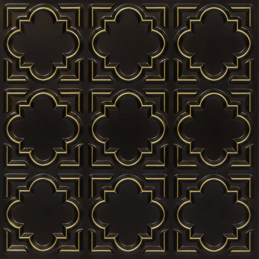 Modern PVC False Ceiling - 60x60 cm Quatrefoil Design