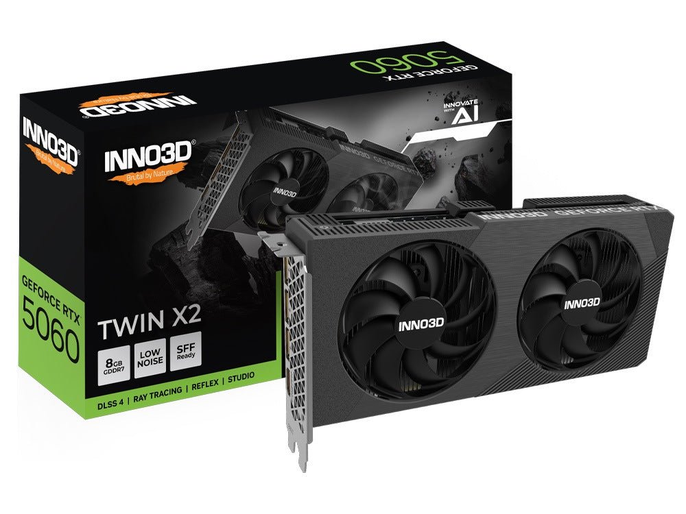 Inno3D GeForce RTX 5060 TWIN X2 8GB GDDR7 Graphics Card