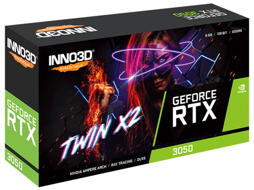 Inno3D GeForce RTX 3050 6GB TWIN X2 V2 GDDR6 Graphics Card