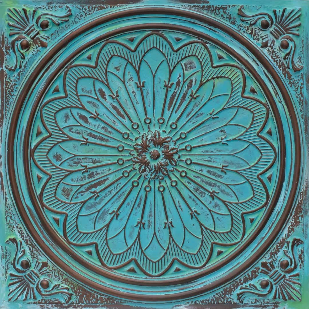 Modern PVC False Ceiling - 60x60 cm Grand Dahlia Design