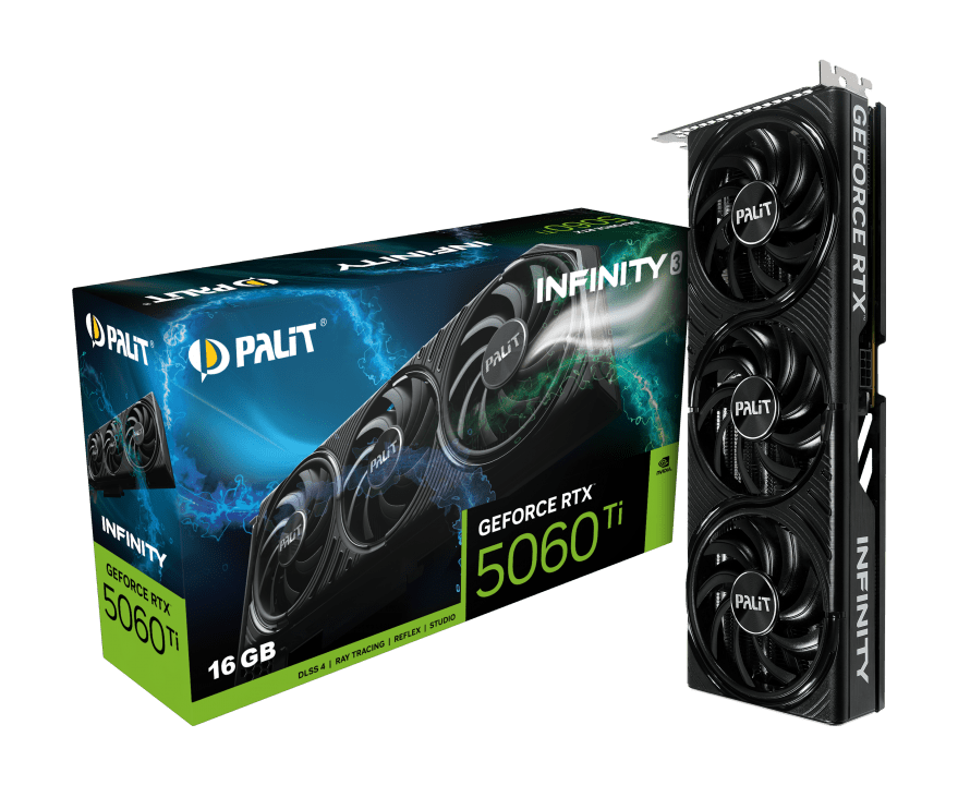 Palit GeForce RTX 5060 Ti Infinity 3 fans 16GB Graphics Card