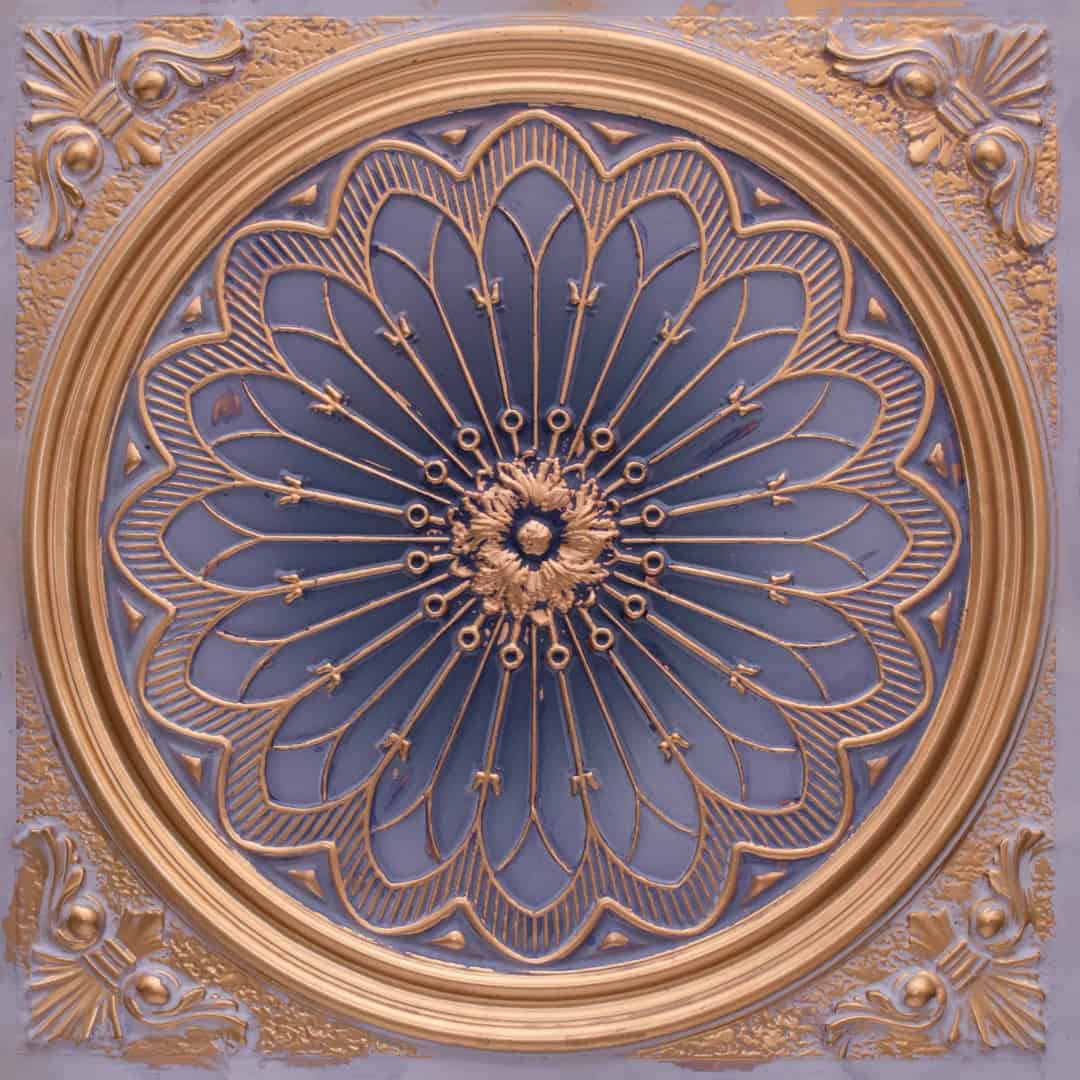 Modern PVC False Ceiling - 60x60 cm Grand Dahlia Design