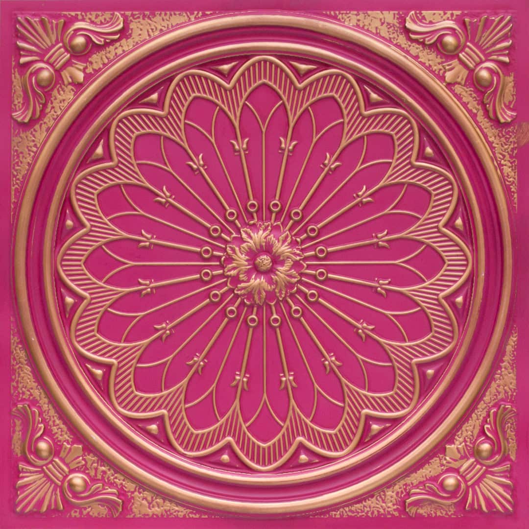 Modern PVC False Ceiling - 60x60 cm Grand Dahlia Design