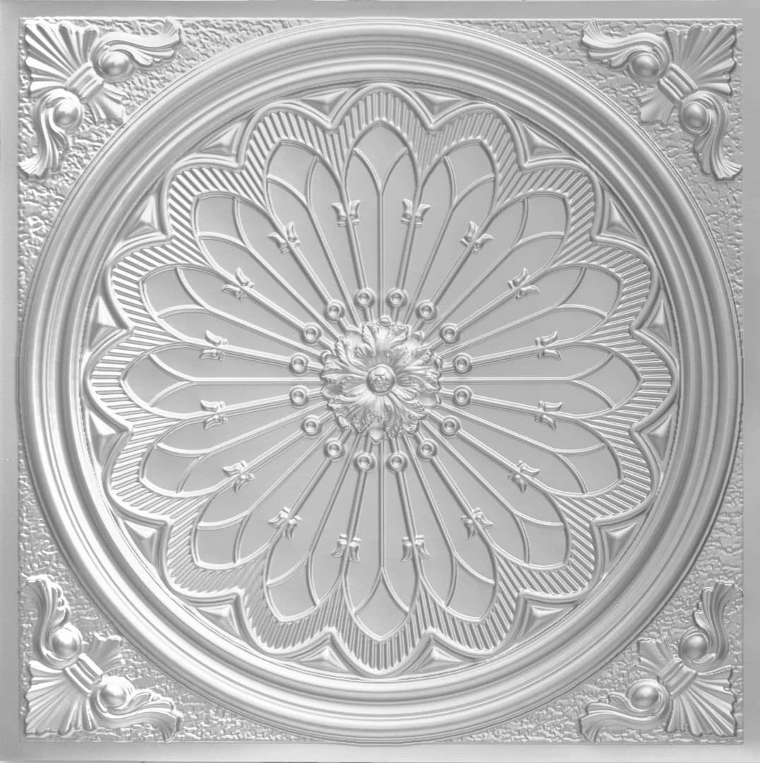 Modern PVC False Ceiling - 60x60 cm Grand Dahlia Design