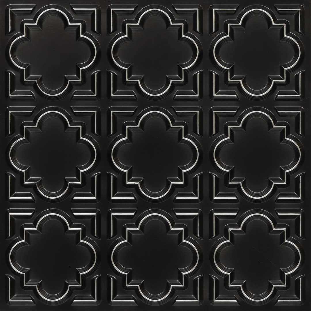 Modern PVC False Ceiling - 60x60 cm Quatrefoil Design