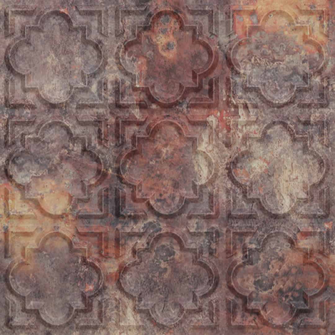 Modern PVC False Ceiling - 60x60 cm Quatrefoil Design