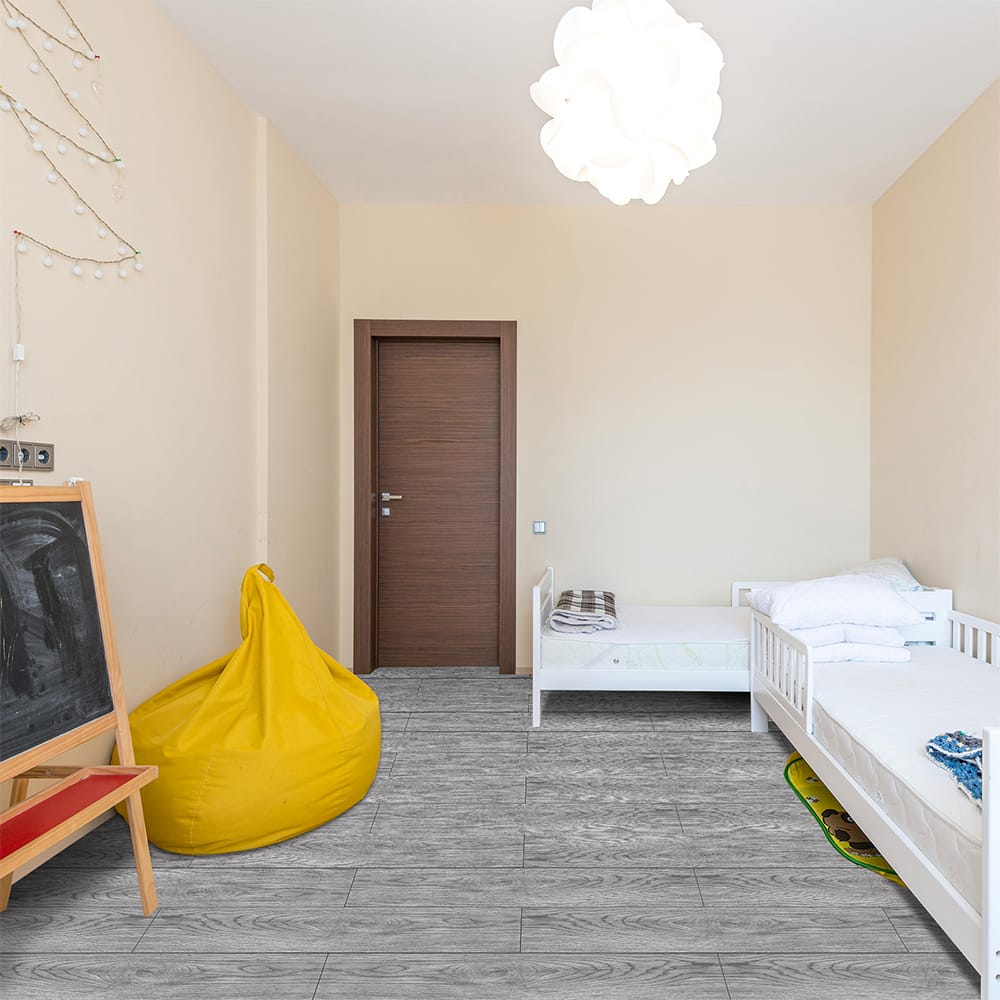 Peel and stick vinyl  floor planks - 91 X 15 cm (36pcs in a pack) covering 54sqft area- Light Wood